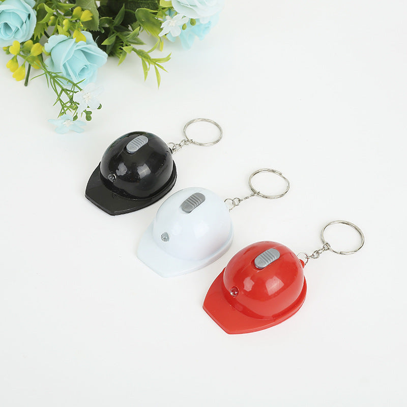 Wholesale Helmet Safety Helmet Beer Bottle Opener LED Light Printable Logo Keychain